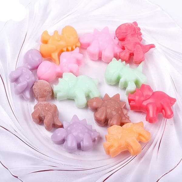 Silicone Mold - Mini Dinosaurs Purple | 48pcs Lila purple