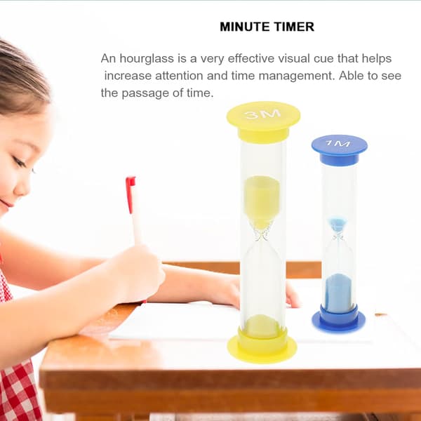 6 st Timglas Timer, Timglas för Barn, Timglas, Köksklocka, ZQKLA