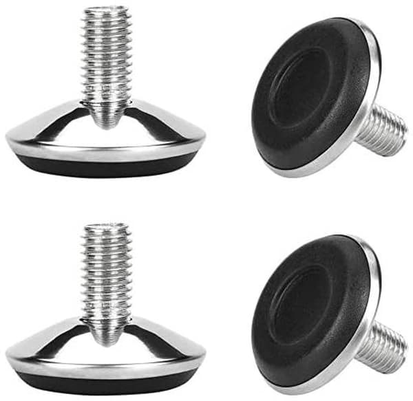 Justerbare nivelleringsfødder til møbler, stole, borde, skabsben, 4-pak, diameter 50 mm