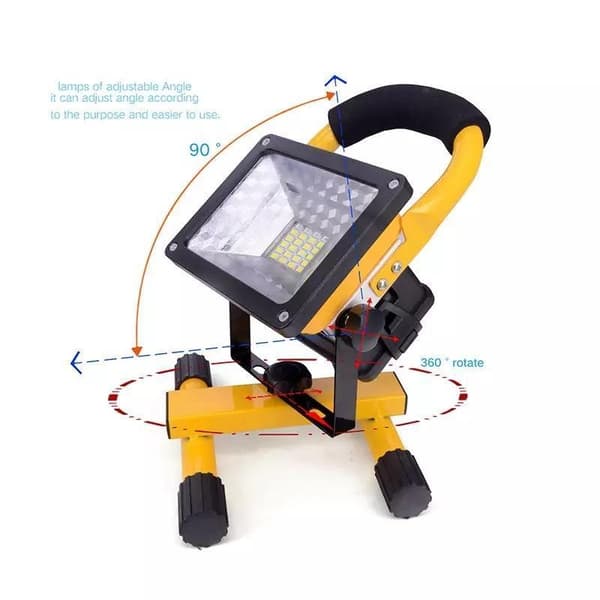 30W LED Outdoor Projector Work Light with Battery and Mains Power