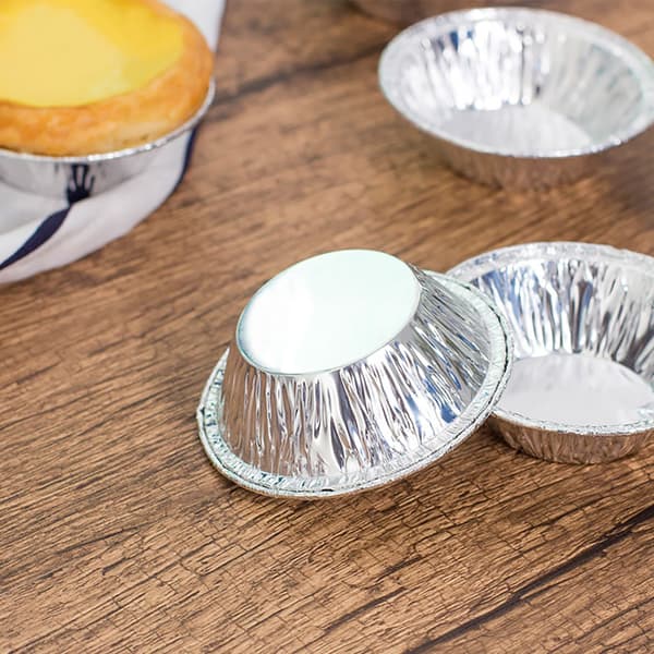 100 stk engangs eggekopper, tinnfolie, eggformer, bakeformer, paiformer