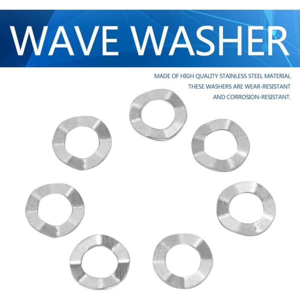 Wave Washer, Stainless Steel Spring Washer M4, M6, M8, M10, M14 (M8(50PCS))