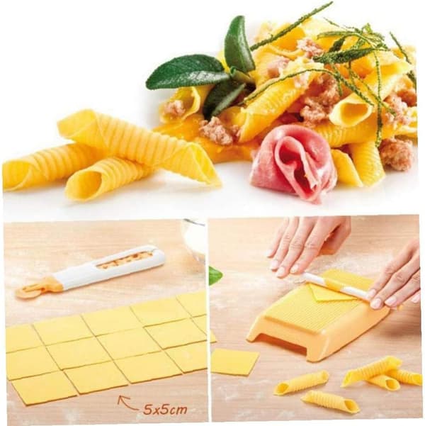 Spaghetti & Macaroni Board Italian Pasta Macaroni Machine Noodle Maker Mold Manual Pasta Gear Kitchen Utensil