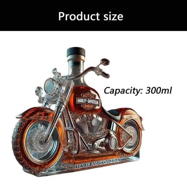 Motorcykel-tema Glas Karaffel til Irlandsentusiaster og Distinkte Dækelskere