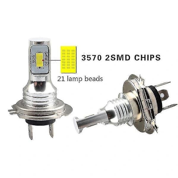 H7 LED Canbus Forlygte H7 LED Nærlys Pærer 6000K IP 68 CSP 3570 LED-chips