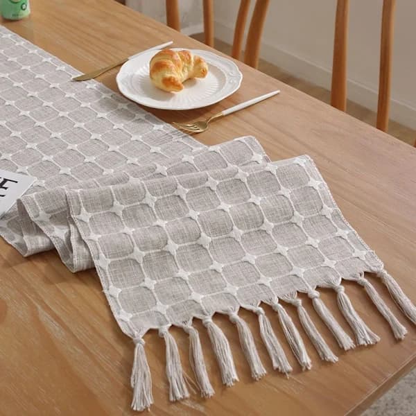 Bordløper Gårdshus Bordløper Gårdshusduker Brun 32,8x183 cm-32,8x183 cm
