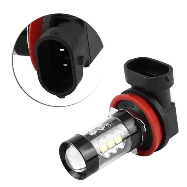 H8 H11 Xtreme Super Bright 6000K LED-lamput | 2 kpl H11 H8 12V-24V 80W Auto[DB]