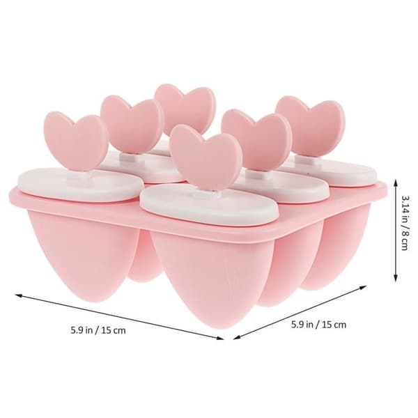 Kreative Diy Pp Glasforme Ispindeform Chokoladeforme Køleskab Isværktøj (Pink)