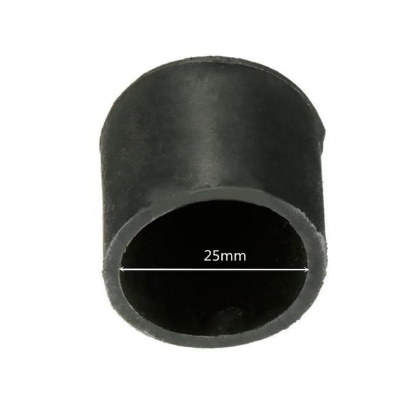 25 mm rund gummikappe til stole-/bordben