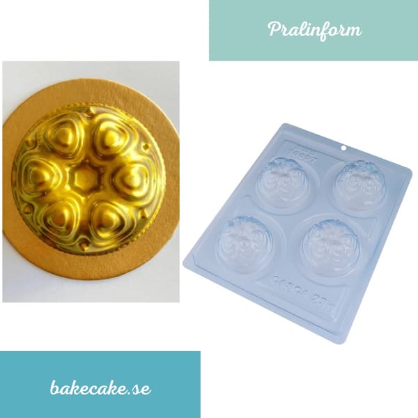 Pralineform Chokoladeform - BWB 10097 - Special 3-delt form Transparent transparent