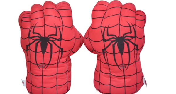 Boksehandsker Spiderman Næve Grøn Rød Edderkop Iron Man Hulk Plys