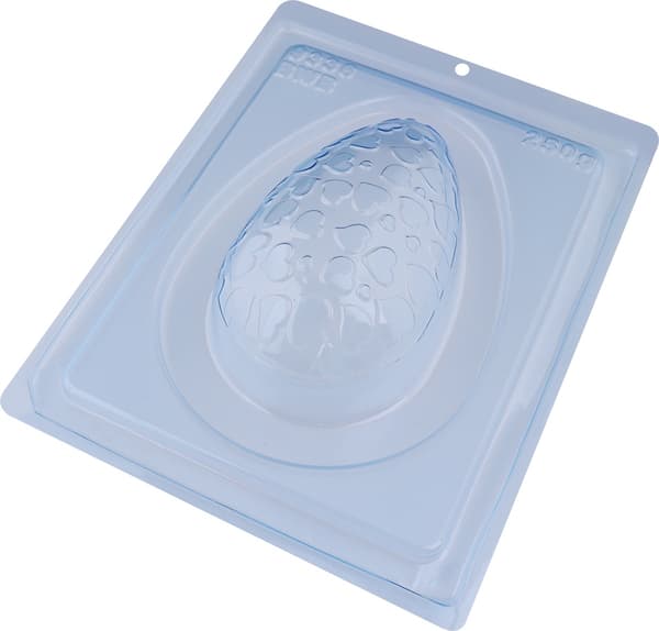 Pralinform Egg Hjerter 250g - Sjokoladeform - BWB 9336 - Spesiell 3-delt form