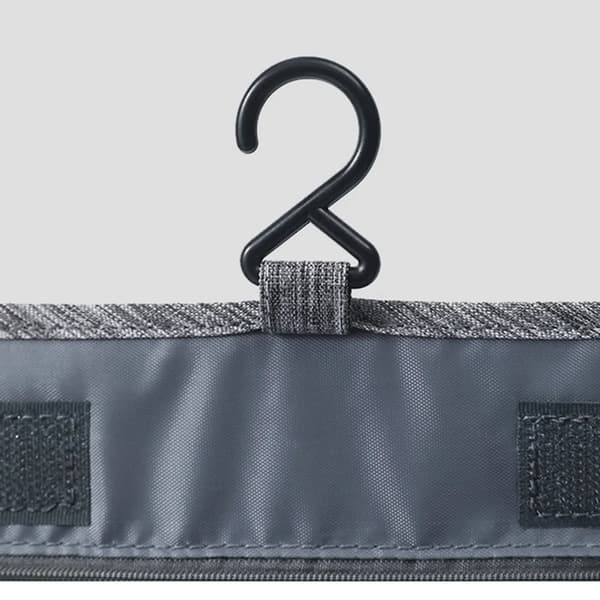Toilettaske, Nødvendighedstaske, Kosmetiktaske, Makeup Organizer til Mænd og Kvinder (Sort)
