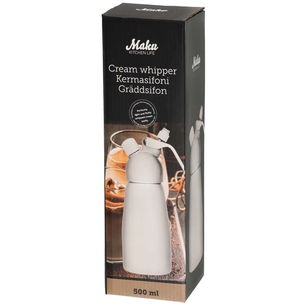Kermavaahtopullo, 500 ml tilavuus