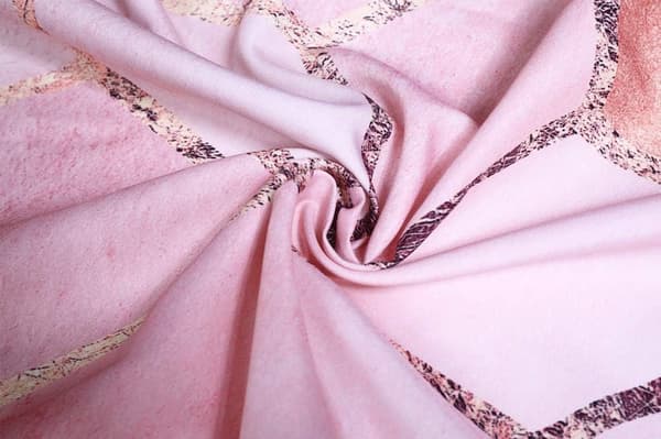 Stof badeforhæng 180x180cm Rosa marmor, Geometrisk moderne Grå