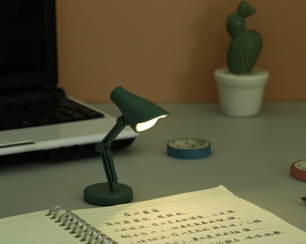 Mini LED-bordlampe, bærbar og sammenleggbar, nattlys