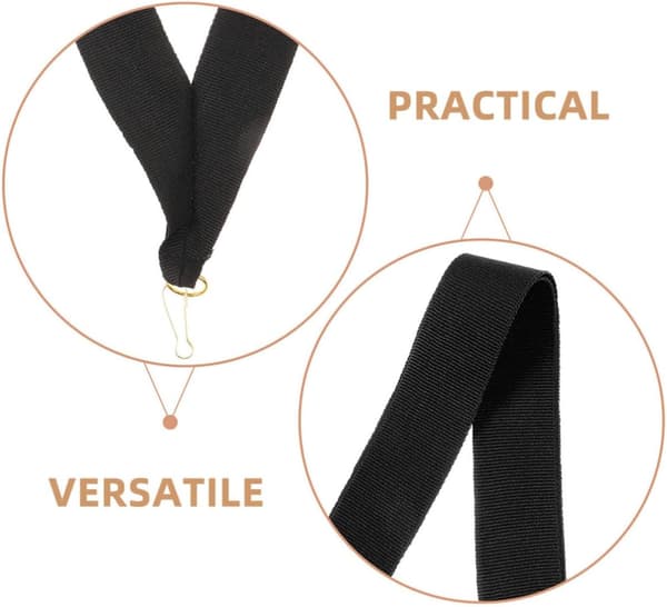 medaljebånd med trykknapper 20 stk. sort af polyester og let design til konkurrencer sportsbegivenheder -