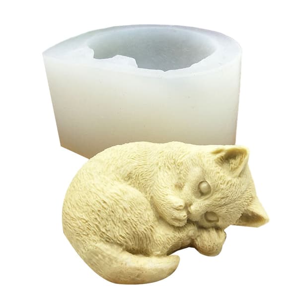 Silikoneform, 3D tegneserie sæbeform til stearinlys, moussekage, epoxy, DIY-bagning