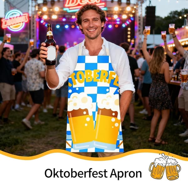 Oktoberfest-forkle pustende og justerbart ølfest-forkle 06 - 6