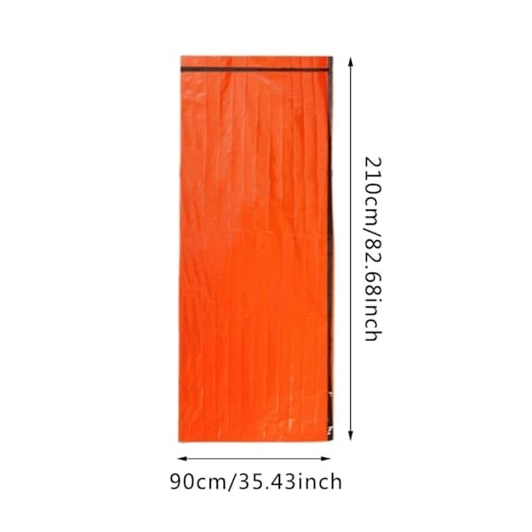 4 st/set Nödsovsäck Lätt Överlevnadssäck 26 Micron Orange Bärbar Termisk Sovsäck för Camping Vandring