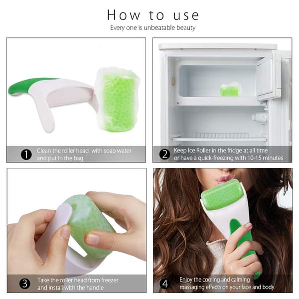 Ice Roller for Face and Eyes, Facial Massager Ice Roller
