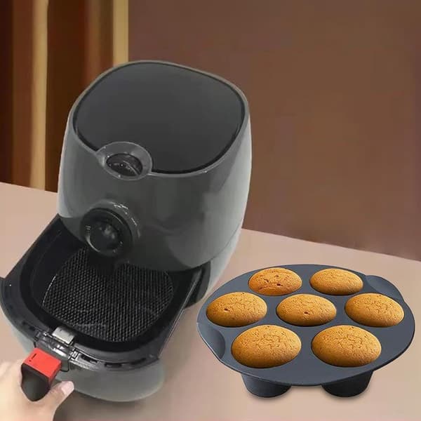 Muffinsforme - Professionel Højkvalitets Airfryer Bageplade - Non-stick belægning - Muffinsplade