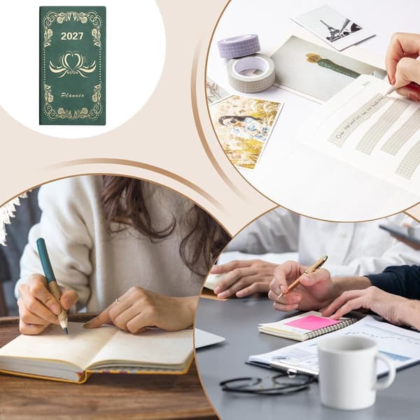 ukentlig planlegger 2027 - Lommeformat, Organisasjonsbok olivengrønn olivgrün