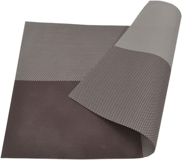 45 x 30 cm Ny rutig PVC/PET-bordstablett pm419, set om 6 kaffe -