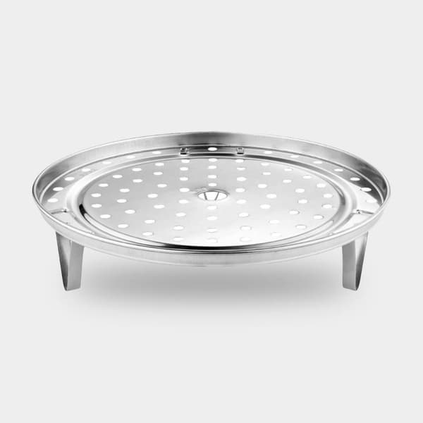Dampstativ i rustfritt stål med avtakbare ben, 2 stk 22 cm, husholdnings dampgrytebrettstativ for dumplings og matlaging