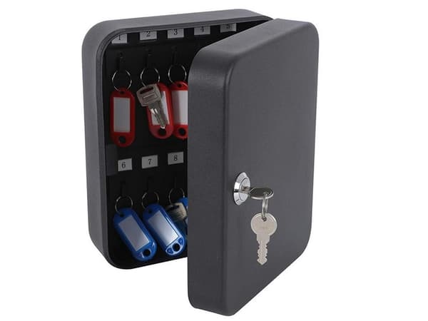 Metal Key Cabinet - Lockable Key Box for 20 Keys 784