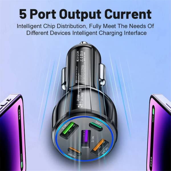 75W USB Type C-billader til opladning 3.0 til 13 12