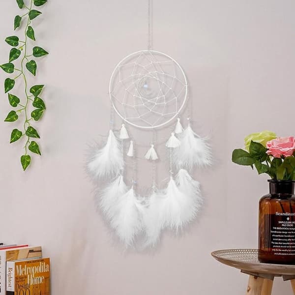 Dream Catcher, Feather Dream Catcher, Dream Catcher with LED Light, Handmade KLB
