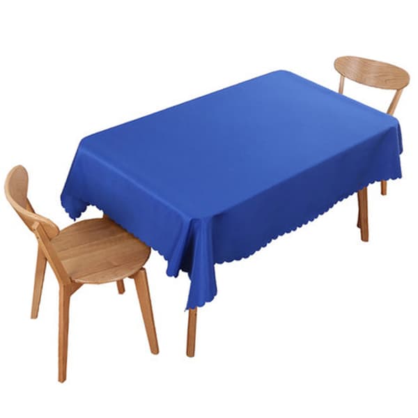 Rektangulær polyesterdug, rynkefri og krympefri dug til spisebord, konferencebord, kongeblå 1,8x2,6m / 5,9x8,5ft 0.4