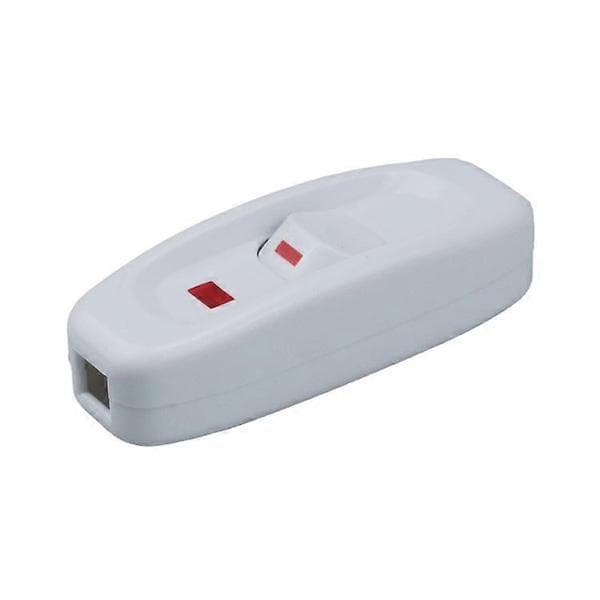Practical and Beautiful 2-pack Bedside Lamp Switch AC 250V 10A Inline ON/OFF Table Lamp Cord Cable Switch with LED Indicator
