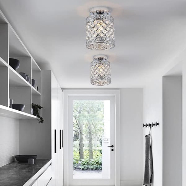 Modern kristall taklampa i mini-stil