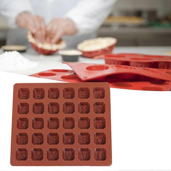 2 x Bageform Non-stick Bred Anvendelse Silikone Køkken Chokoladeform til Gaver