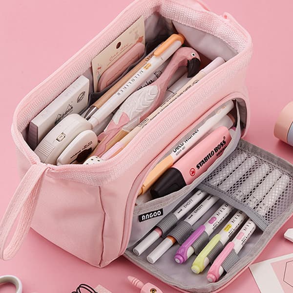 1 Pack, Pencil Case for School with Large Capacity and Handle
