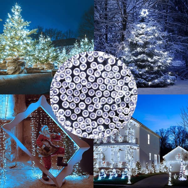 Solar Light String Gypsophila String Lights LED 8 Function Holiday