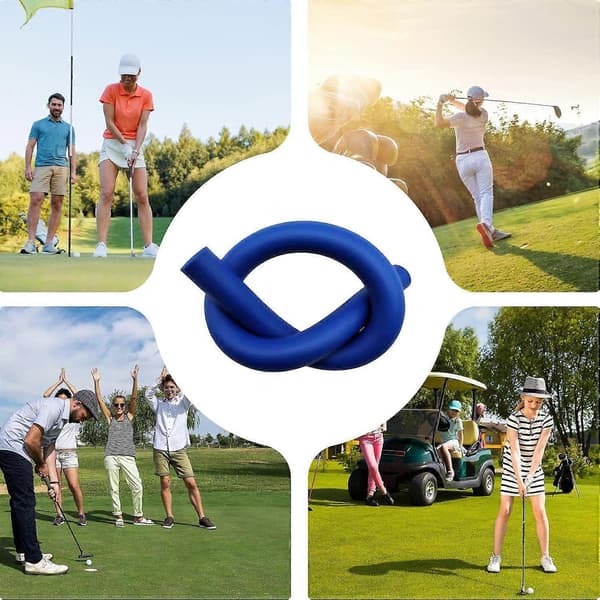 Golf Swing Training Aid Eva Golf Trainer Swing Aid, Portable, Comfortable Design, Swing Training Stick, Blue (FMY)