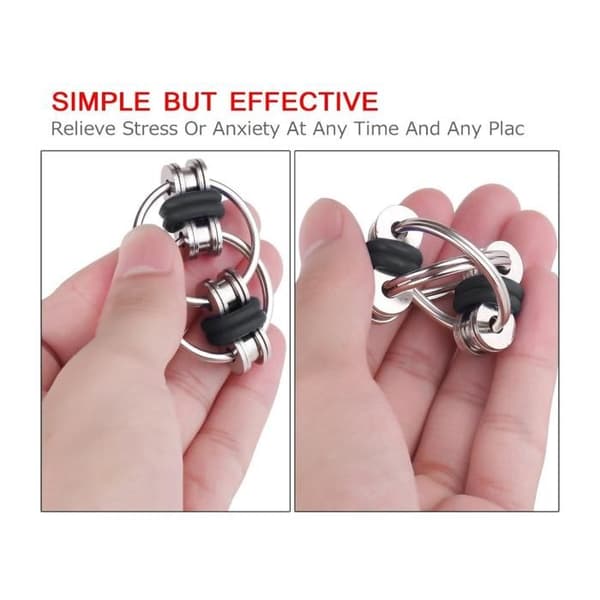 Flippy Chain Fidget Legetøj Stressaflaster - Perfekt til ADD, ADHD, angst og autisme (3-pak)[YJD]