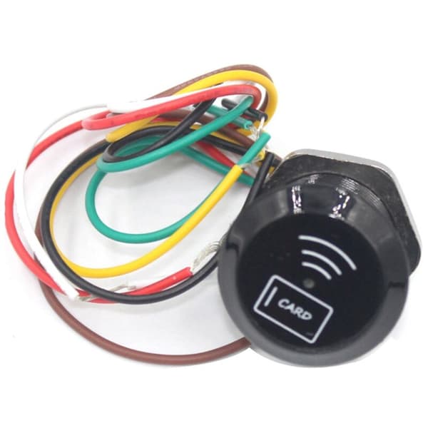 Mini Vanntett IP68 RFID Nærhetskortleser 13.56 MHz Wiegand26/34 IC-kortleser for Dørkontrollsystem