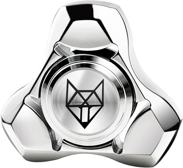 Metall Fidget Spinner Leker for Voksne, Helt i Rustfritt Stål 1,5''