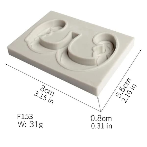 Silikonform – Nummer 3 for Kaker og Dekorasjoner