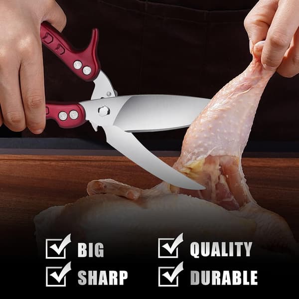 Heavy Duty Chicken Shears - A Must-Have Kitchen Scissors for Chicken