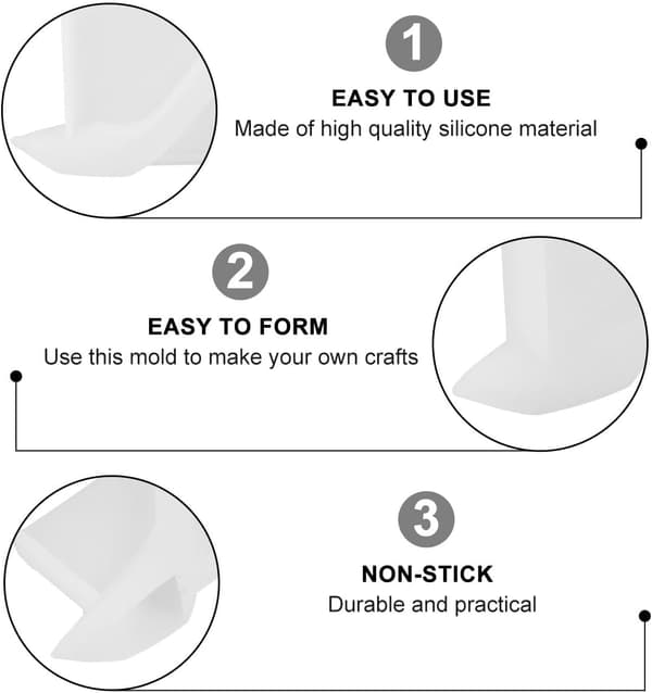 DIY Crystal Epoxy Mold Silicone High Heel Casting Mold High Flexibility Non-Stick Silicone Material