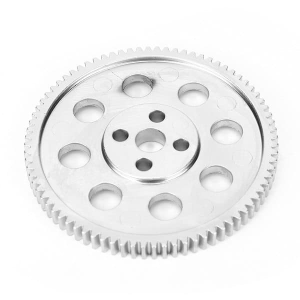 Rundhulsgear 80 tænder Høj præcision Zinklegering Industriel Robotdele 65,5 mm Ydre Diameter