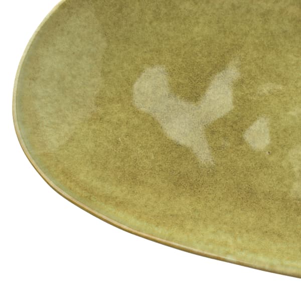 Oval dish ceramic BASIC NATURE 31.5x18 natural 1pc