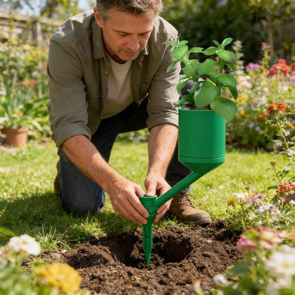 generisk roterende beholder for blomster, gjenbrukbar -