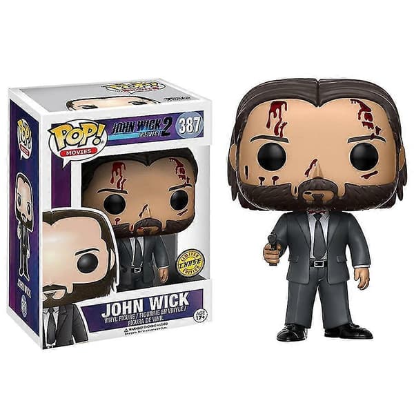 PVC-kodinsisustus John Wick -leluhahmo elokuvafaneille