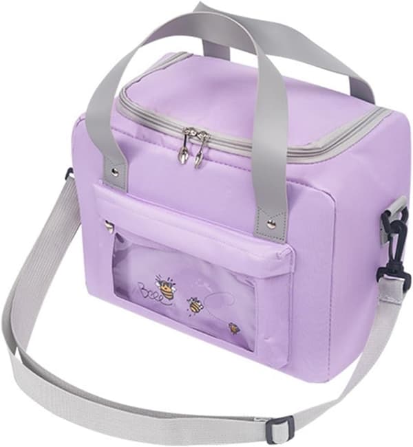 1 PC (Bi) Folieisoleret Strandtaske Tote Bag Kvinder Perlebomuld B